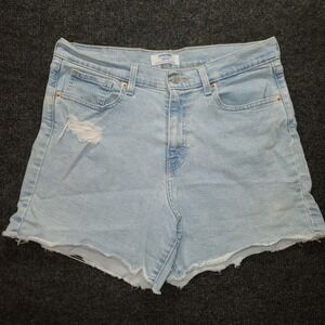 Denizen by‎ Levi's High Rise Distressed Denim Shorts Womens Size 10